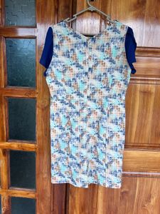 Blue Multi Color Dress