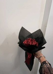 Red Satin Rose Bouquet