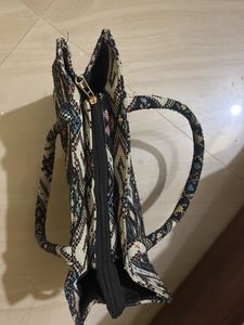 Woven Tapestry Tote Bag &amp; Small Backpack