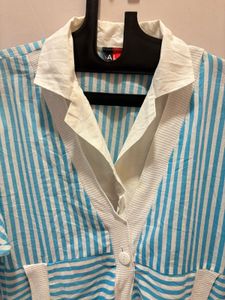 Vintage Striped Button-Down Shirt