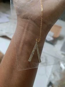 Letter &#39;V&#39; Necklace