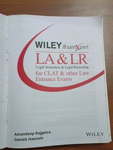 LA &amp; LR for CLAT by WILEY
