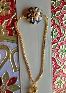 Elegant Kundan Bracelet Rakhi