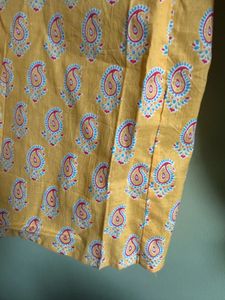 Yellow Paisley Print Pallazo