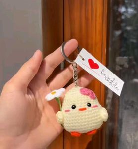 Crochet Chick Keychain