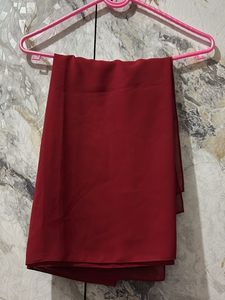 Burgundy Chiffon Scarf