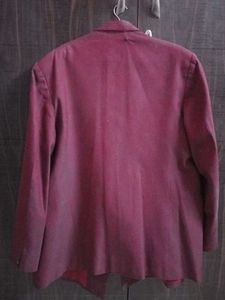 Burgundy Double-Breasted Blazer with pants