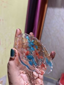Pack Of 3  Floral Resin Coasters