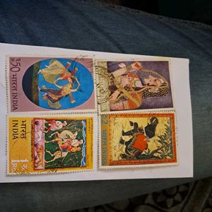 1973 vintage Indian stamps