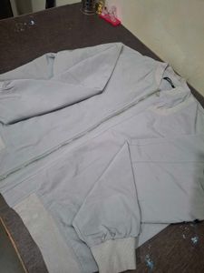 Stylish Grey Bomber Jacket