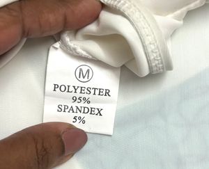 White Drilled Off Shoulder Padded Top