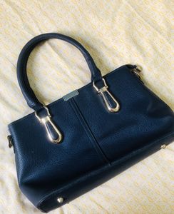 Navy Handbag From Thailand