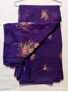 🔷🌟💥New Beautiful Purple Printed Saree