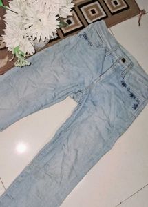 Skinny Jeans With Embroidery Work