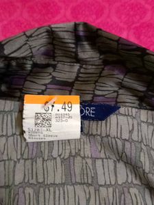 Patterned Button-Up Shirt