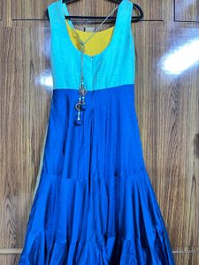 Elegant Colorblock Anarkali Kurta