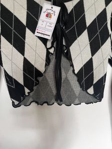 Black Tie Up Crop Top / Shrug
