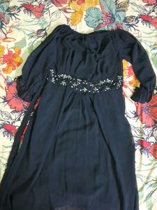 Elegant Navy Blue Dress