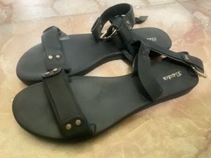 Black Ankle Strap Sandals