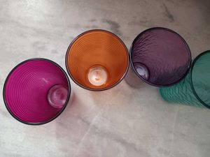 Colorful Drinking Glasses (Set of 2)