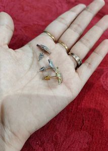 Combo Of 3 Pairs Tops Or Earrings For Women