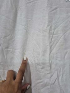 Lacoste White Graphic Tee