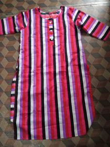 Striped Cotton Kurti