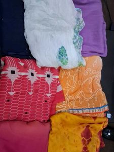 Assorted Indian Fabric  Seven Pieces Combo