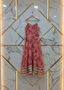 Floral Print Ethnic Gown