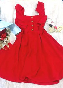 Red Ruffle Dress
