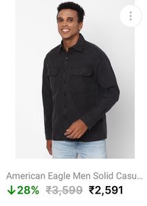 American Eagle Outfitters Gray Long Sleeve Shirt