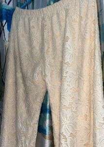 Floral Lace Wide Leg Pants