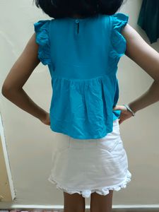 Denim Pink Or Crop Top
