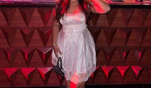 White Satin Mini Dress 👗