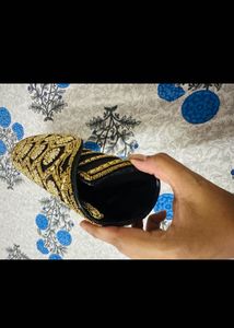 Elegant Embellished Clutch With Belt