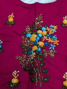 Embroidered Blouse Pink