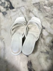White Strappy Heels