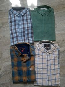 US POLO Branded Checked Men Shirt Set