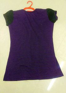 2 Combo T Shirt Striped Graphic Tee