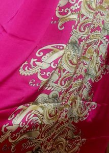 Pink Paisley Print Fabric