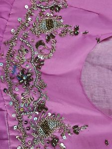 Pink Embellished Anarkali Gown