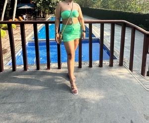 H&amp;M Swimwear Skirt Top And Bottom Set