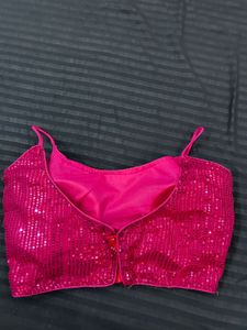 Pink Sequins Blouse