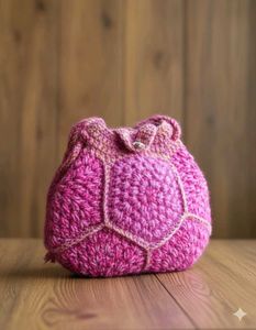 Crochet Pink Pouch