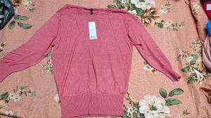 UCB Pink Knit Pullover Sweater With Tags