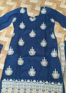 Navy Blue Kurta Salwar Set