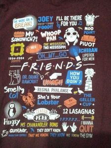 Friends maroon T-shirt (twice used)