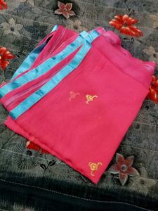 Pink & Blue dupatta