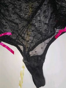 (1200)Black &amp; Pink Lingerie Set