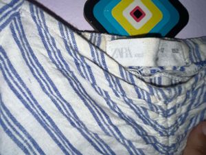 Striped Puff Sleeve Top